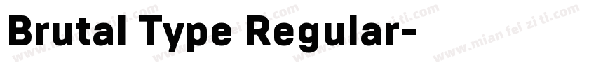 Brutal Type Regular字体转换